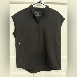 Figs Rafaela Oversize Scrub Top - Black - XS